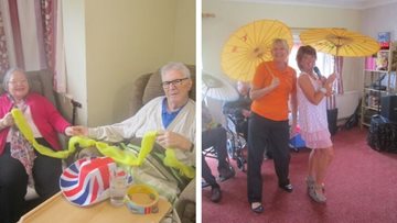 Afternoon entertainment at Himley Mill care home
